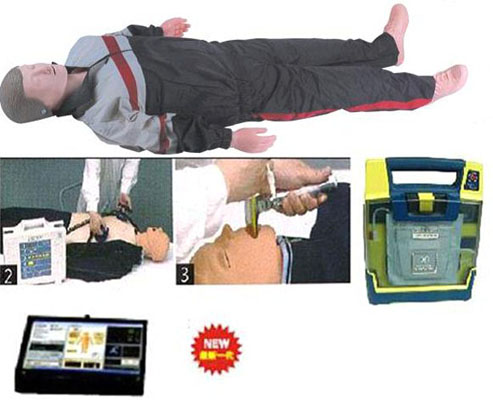 多功能急救训练模拟人(CPR、气管插管、除颤起搏四合一)