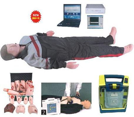 高级心肺复苏、AED除颤及创伤模拟人(计算机控制、三合一)