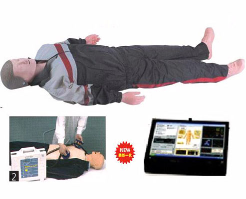 高级多功能急救训练模拟人(心肺复苏CPR与气管插管多功能)